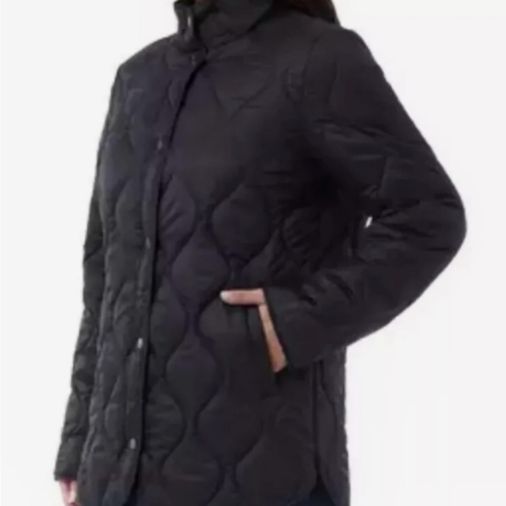 ✅NEW “32 Degrees” Women's Quilted Full Snap Front Jacket, Navy